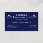 Zodiac Constellation Libra Visitekaartje (Achterkant)