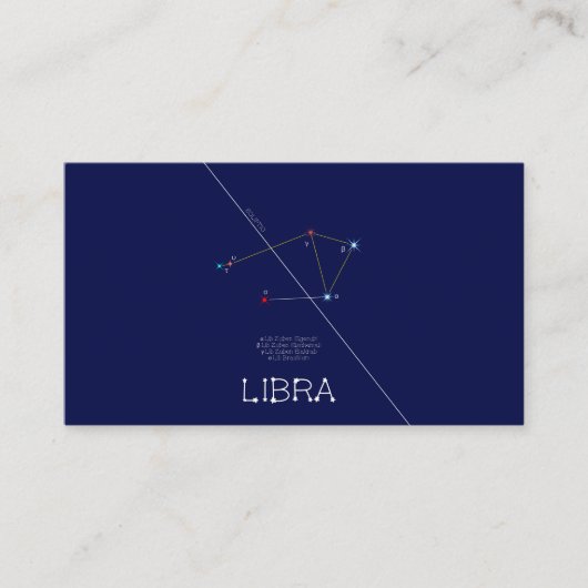 Zodiac Constellation Libra Visitekaartje (Voorkant)