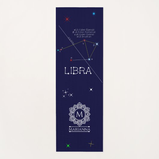 Zodiac Constellation Libra Yogamat (Voorkant)