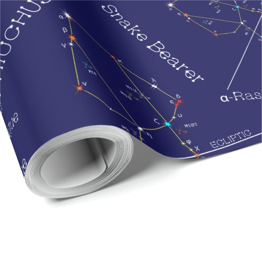 Zodiac Constellation Ophiuchus Cadeaupapier (Rol Hoek)