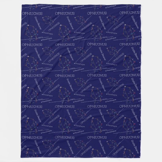 Zodiac Constellation Ophiuchus Fleece Deken (Voorkant)