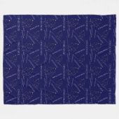 Zodiac Constellation Ophiuchus Fleece Deken (Voorkant (Horizontaal))