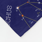 Zodiac Constellation Ophiuchus Fleece Deken (Hoek)