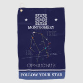 Zodiac Constellation Ophiuchus Golfhanddoek (Voorkant)