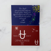 Zodiac Constellation Ophiuchus Kaart (Binnen)