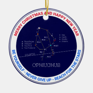 Zodiac Constellation Ophiuchus Keramisch Ornament