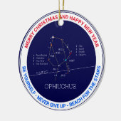 Zodiac Constellation Ophiuchus Keramisch Ornament (Links)