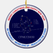 Zodiac Constellation Ophiuchus Keramisch Ornament (Achterkant)