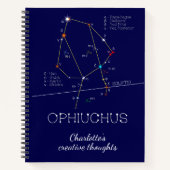 Zodiac Constellation Ophiuchus Notitieboek (Voorkant)