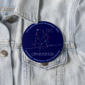 Zodiac Constellation Ophiuchus Ronde Button 4,0 Cm (In situ)