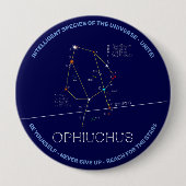 Zodiac Constellation Ophiuchus Ronde Button 4,0 Cm (Voorkant)