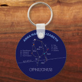 Zodiac Constellation Ophiuchus Sleutelhanger (Voorkant)