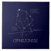 Zodiac Constellation Ophiuchus Tegeltje (Voorkant)