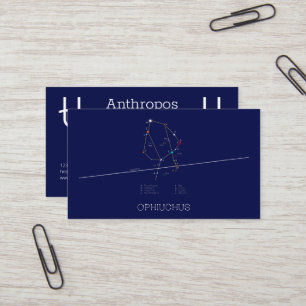 Zodiac Constellation Ophiuchus Visitekaartje