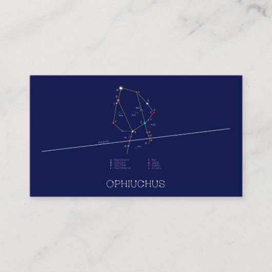 Zodiac Constellation Ophiuchus Visitekaartje (Voorkant)