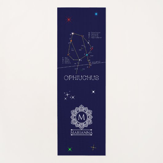 Zodiac Constellation Ophiuchus Yogamat (Voorkant)