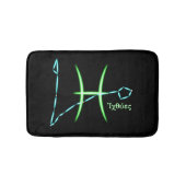 Zodiac Constellation Pisces Bath Mat (Voorkant)