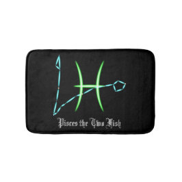 Zodiac Constellation Pisces Bath Mat
