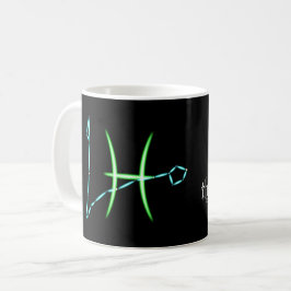 Zodiac Constellation Pisces Coffee Mok