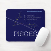 Zodiac Constellation Pisces Muismat (Met muis)