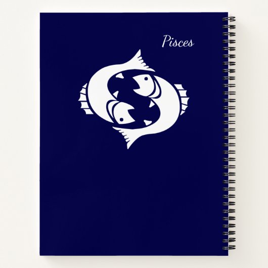 Zodiac Constellation Pisces Notitieboek (Achterkant)