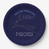 Zodiac Constellation Pisces Papieren Bordje (Voorkant)