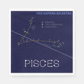 Zodiac Constellation Pisces Servet (Voorkant)