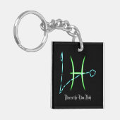 Zodiac Constellation Pisces Sleutelhanger (Voorkant Links)