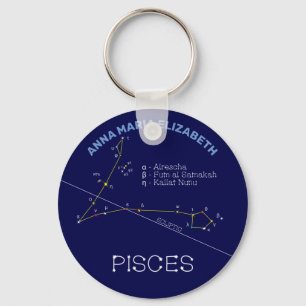 Zodiac Constellation Pisces Sleutelhanger