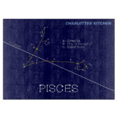Zodiac Constellation Pisces Snijplank (Voorkant)
