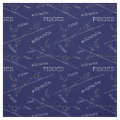 Zodiac Constellation Pisces Stof (Swatch)