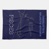 Zodiac Constellation Pisces Theedoek (Horizontaal)
