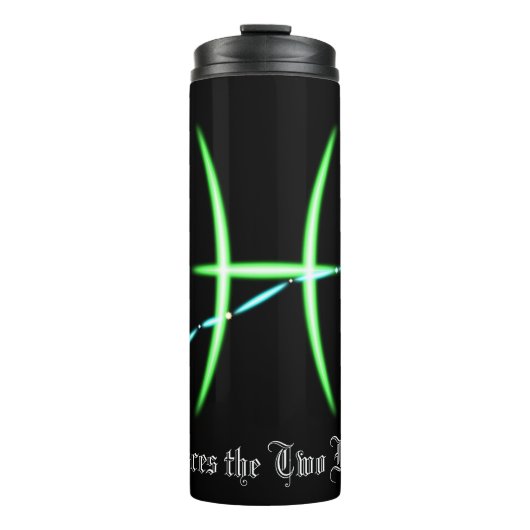 Zodiac Constellation Pisces Thermal Tumbler Thermosbeker (Voorkant)