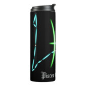 Zodiac Constellation Pisces Thermal Tumbler Thermosbeker (Gedraaid links)