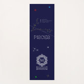Zodiac Constellation Pisces Yogamat (Voorkant)
