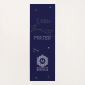 Zodiac Constellation Pisces Yogamat (Achterkant)