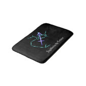 Zodiac Constellation Sagittarius Bath Mat (Gekanteld)