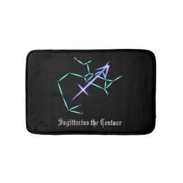 Zodiac Constellation Sagittarius Bath Mat