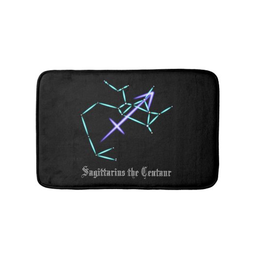 Zodiac Constellation Sagittarius Bath Mat (Voorkant)