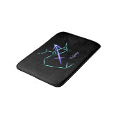 Zodiac Constellation Sagittarius Bath Mat (Gekanteld)