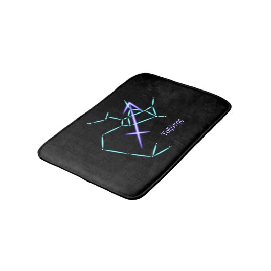 Zodiac Constellation Sagittarius Bath Mat (Gekanteld)