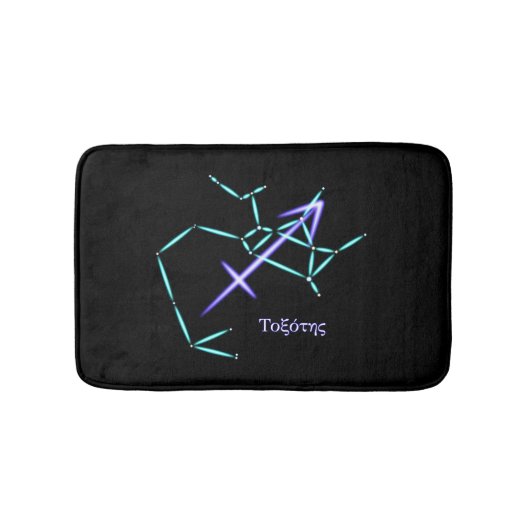 Zodiac Constellation Sagittarius Bath Mat (Voorkant)