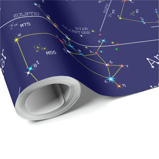 Zodiac Constellation Sagittarius Cadeaupapier (Rol Hoek)