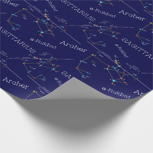 Zodiac Constellation Sagittarius Cadeaupapier (Hoek)