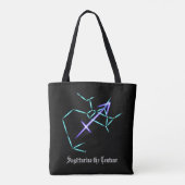 Zodiac Constellation Sagittarius Canvas tas (Achterkant)