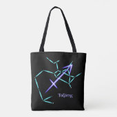 Zodiac Constellation Sagittarius Canvas tas (Achterkant)
