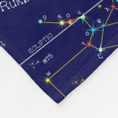 Zodiac Constellation Sagittarius Fleece Deken (Hoek)
