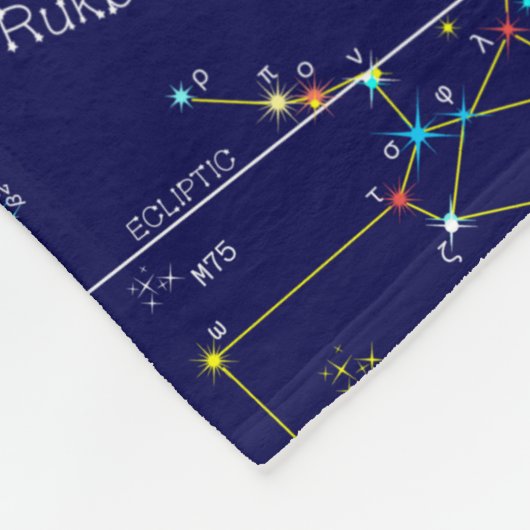 Zodiac Constellation Sagittarius Fleece Deken (Hoek)
