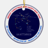 Zodiac Constellation Sagittarius Keramisch Ornament (Voorkant)
