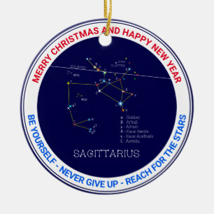 Zodiac Constellation Sagittarius Keramisch Ornament